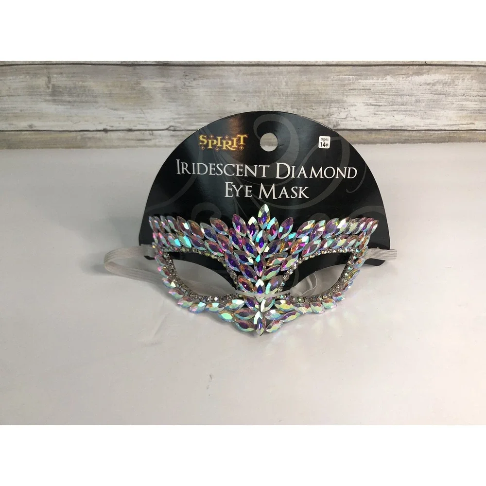 Iridescent Diamond Eye Mask Ages 14-Adult Halloween Party Mask